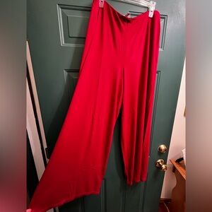 J.Jill Wearever Collection Red Palazzo Pant.
